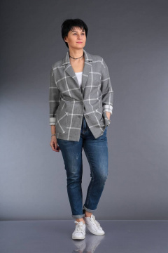 Демисезонный пиджак из текстильной ткани для каждый день ZigzagStyle 364 - фото 1