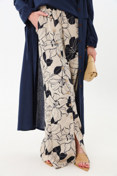 Брюки NikVa 977-4 лилии - фото 4