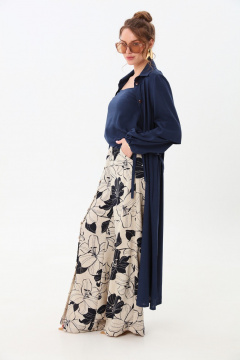 Брюки NikVa 977-4 лилии - фото 3