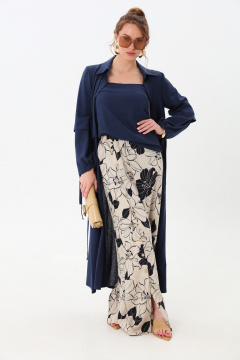 Брюки NikVa 977-4 лилии - фото 2