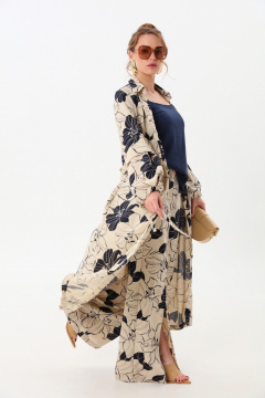 Брюки, кардиган, топ NikVa 976-5 лилии - фото 4