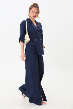 Брюки, жакет NikVa 979-3 индиго - фото 2