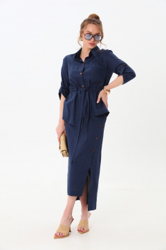 Жакет, юбка NikVa 980-1 индиго - фото 1