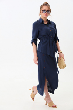 Жакет, юбка NikVa 980-1 индиго - фото 5