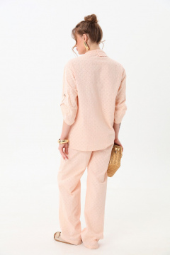 Брюки NikVa 705-13 пудра - фото 4