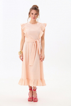 Платье NikVa 983-2 пудра - фото 5