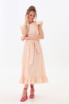 Платье NikVa 983-2 пудра - фото 3