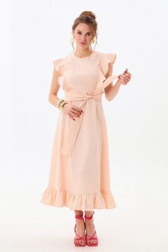 Платье NikVa 983-2 пудра - фото 2