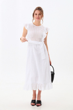 Платье NikVa 983-3 молоко - фото 3