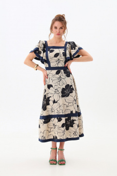 Платье NikVa 984-1 лилии - фото 5