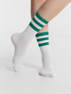 Носки Mark Formelle 217A-3112/253217A белый_зеленка_бордовый_васильковый_рис.1312 - фото 5