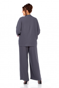 Брюки, кардиган, майка Диомант 2083 графит-розовый - фото 2