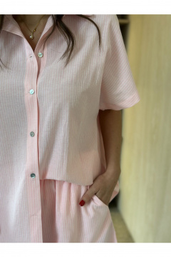 Рубашка, шорты THE.WOMAN 0325 розовый - фото 3