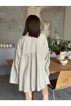 Рубашка, шорты THE.WOMAN 0323 бежевый-1 - фото 5