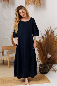Платье АМУЛЕТ 9920 темно-синий - фото 1