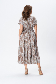 Платье AMORI 9846 крем_горох - фото 3