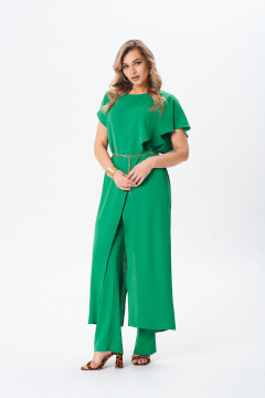 Брюки, кардиган AMORI 8030 зеленый - фото 1