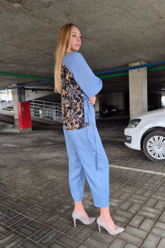 Блуза, брюки Shymoda 441-25 голубой - фото 2