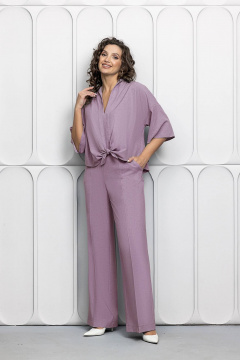 Блуза, брюки Gold Style 2623 серо-лиловый - фото 2