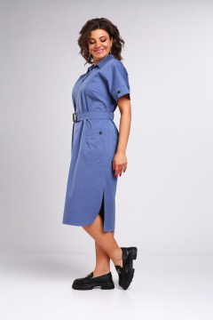 Платье Rishelie 983 светло-синий - фото 5