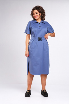 Платье Rishelie 983 светло-синий - фото 3