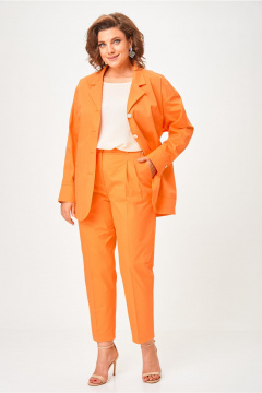 Брюки, жакет Andina city 9077-25 оранжевый - фото 5