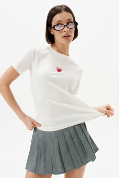 Футболка 10DENCY 23333 молочный/красный - фото 4