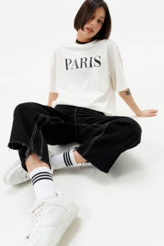 Футболка 10DENCY 23335 молочный/черный - фото 4