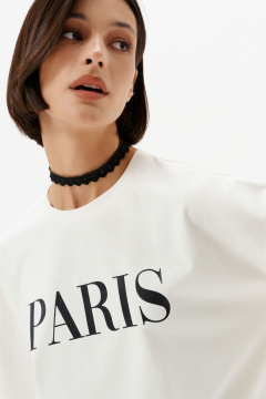 Футболка 10DENCY 23335 молочный/черный - фото 3