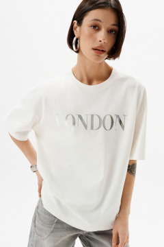 Футболка 10DENCY 23337 молочный/серебристый - фото 4