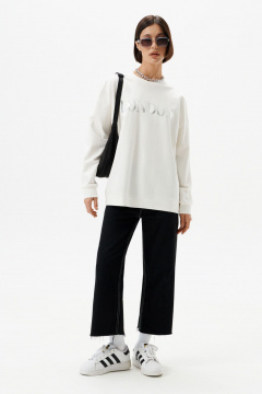 Свитшот 10DENCY 23338 молочный/серебро - фото 1