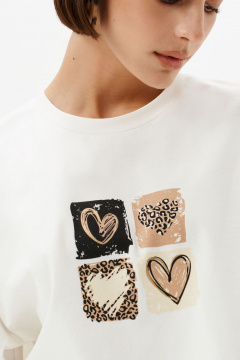 Футболка 10DENCY 23467 молочный/мокко - фото 2