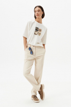 Футболка 10DENCY 23467 молочный/мокко - фото 1