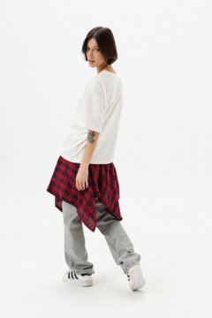 Майка 10DENCY 23469 молочный/винный - фото 5