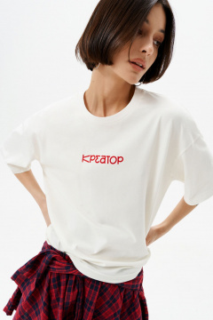 Майка 10DENCY 23472 молочный/красный - фото 1