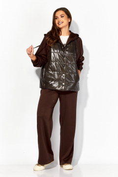 Брюки, куртка TAiER 1379 шоколад - фото 2