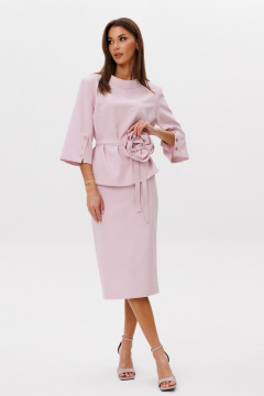 Блуза, юбка Ларс Стиль 1105 розовый - фото 3