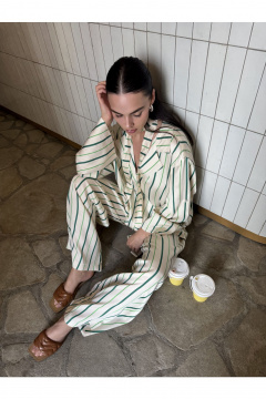 Брюки, рубашка THE.WOMAN 0329 бежевый - фото 5