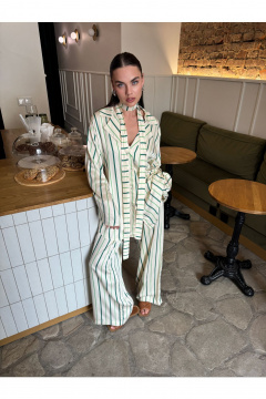 Брюки, рубашка THE.WOMAN 0329 бежевый - фото 4