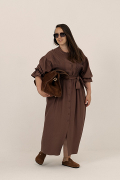 Платье ALIN 3001 шоколад - фото 1