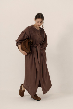 Платье ALIN 3001 шоколад - фото 5