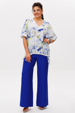 Брюки Anelli 1630.1 лазурь_лилий - фото 3