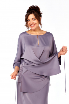 Блуза, юбка Диомант 2090 лаванда - фото 5