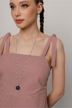 Сарафан JRSy 2594 красная_клетка - фото 5