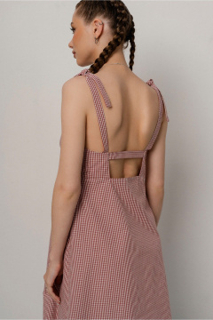 Сарафан JRSy 2594 красная_клетка - фото 3