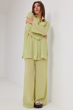 Блуза, брюки BegiModa 3095 олива - фото 5