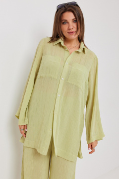 Блуза, брюки BegiModa 3095 олива - фото 4