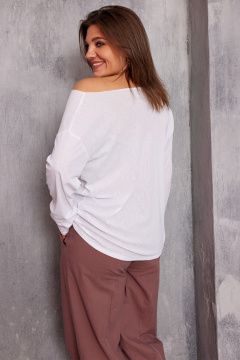 Лонгслив BegiModa 4129 белый - фото 5