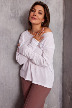 Лонгслив BegiModa 4129 белый - фото 3