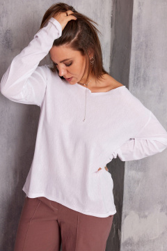 Лонгслив BegiModa 4129 белый - фото 4